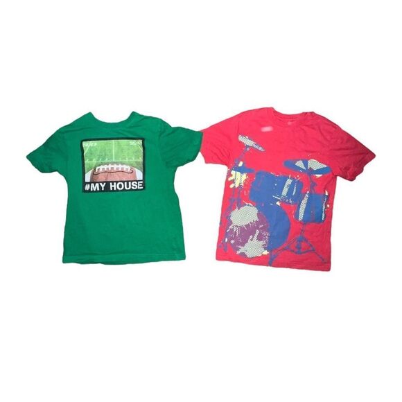 The Children's Place Boys Lot of 9 T-Shirts Gray Green Blue Red Small 5/6 EUC - Picture 4 of 10